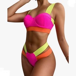 Bright Neon Swimsuit Medium